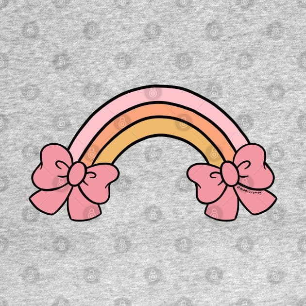 Bow Rainbow in Pink by Doodle by Meg